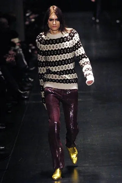Dior Homme Fall-Winter 2005 Runway Glitter Pants
